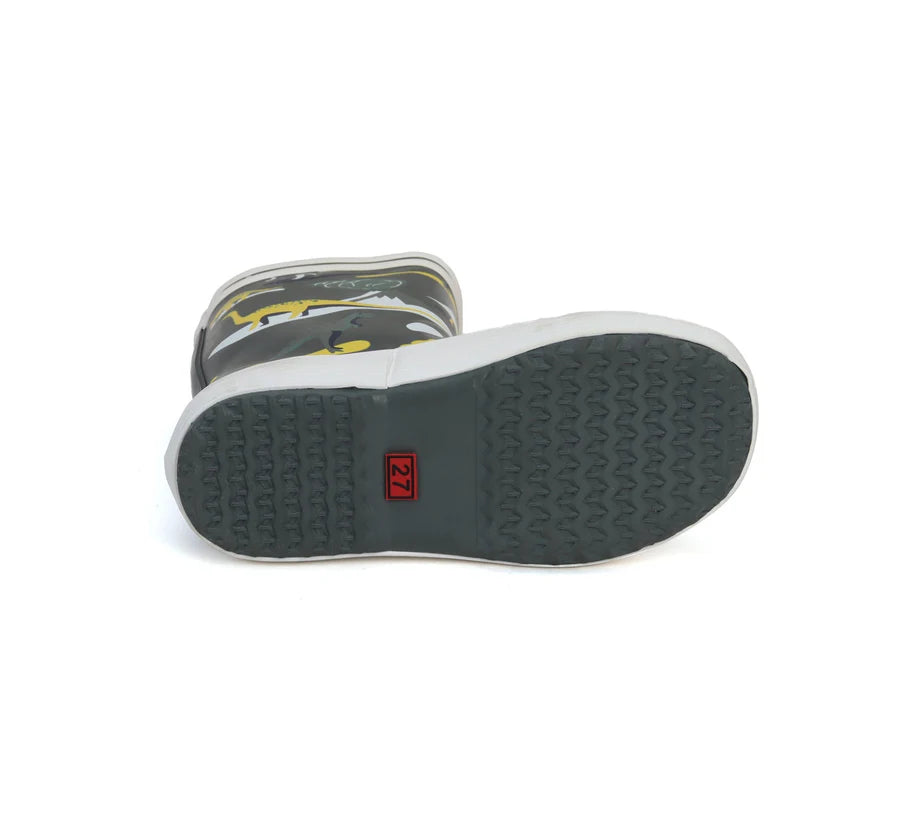 Boys Aigle Dinosaur Rainboots