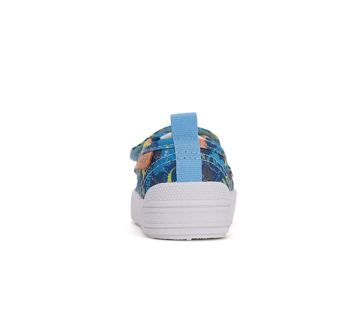 Boys Blue Dino Canvas Shoes