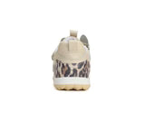 Girls Leather Leopard Trainers