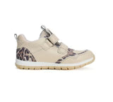 Girls Leather Leopard Trainers