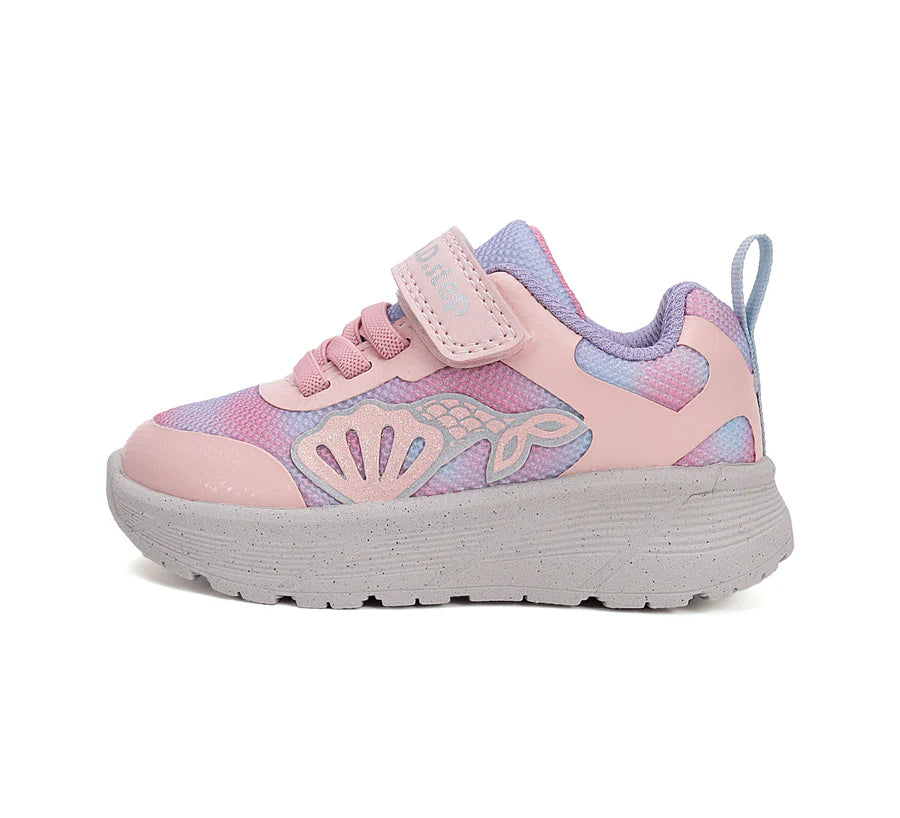 Girls Pink Water Repellent Shell Trainers