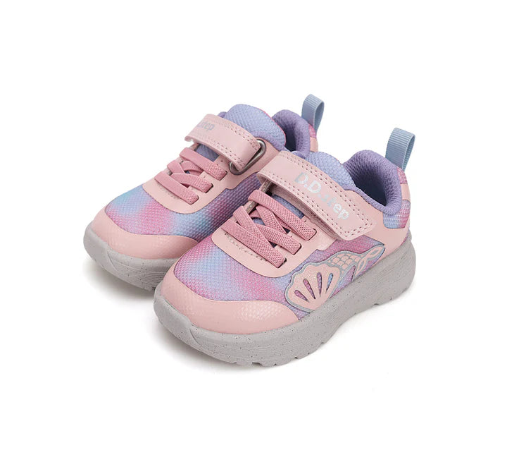 Girls Pink Water Repellent Shell Trainers