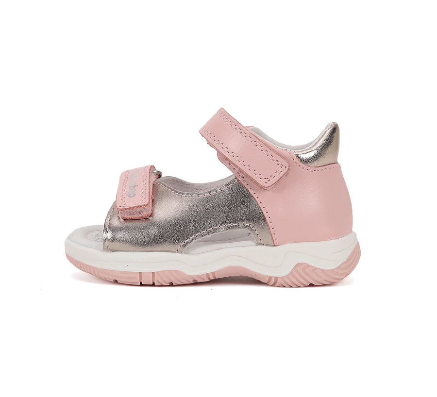 Girls Pink Leather Anti Slippery Sandals