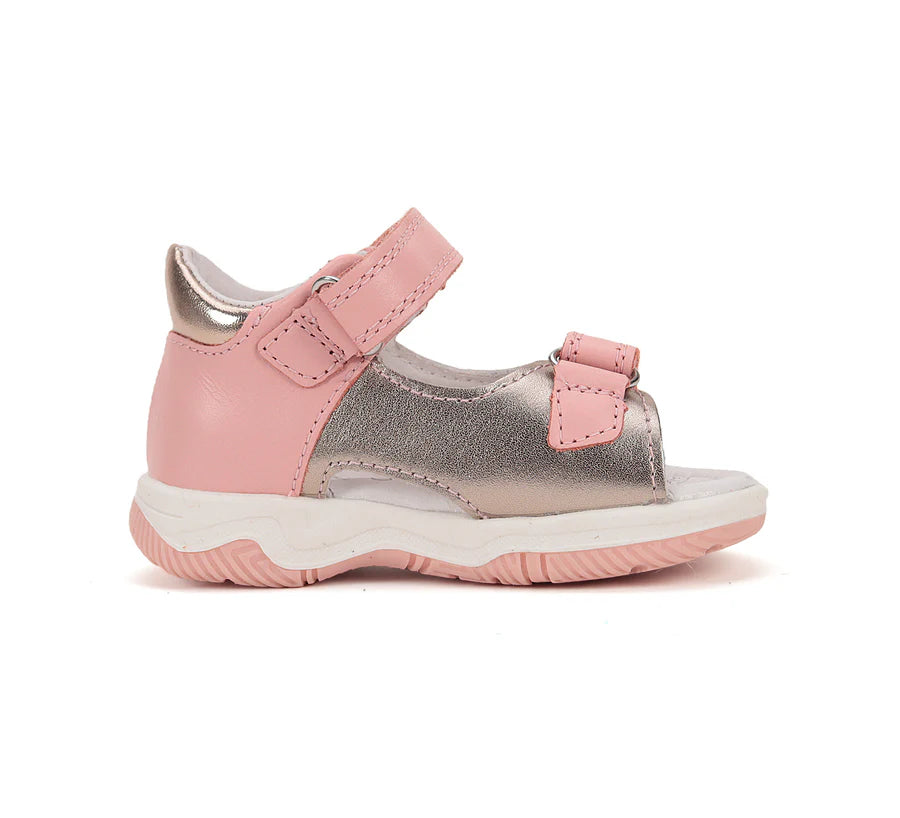 Girls Pink Leather Anti Slippery Sandals