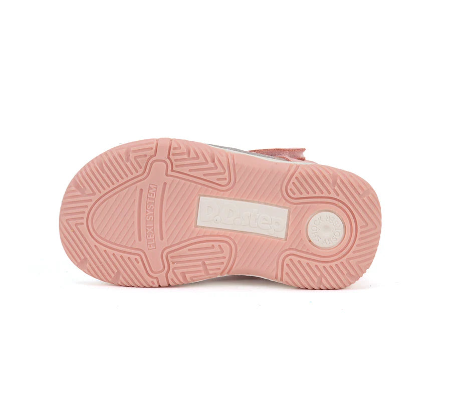 Girls Pink Leather Anti Slippery Sandals