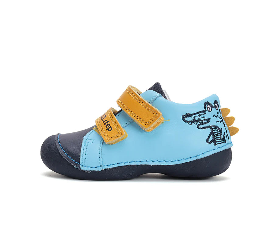 Boys Blue Crocodile Leather Shoes