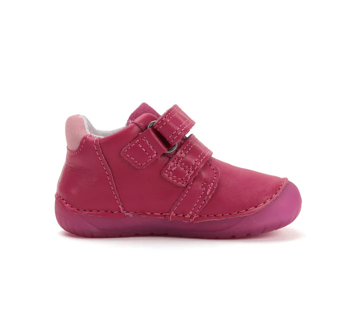 Girls Burgundy Butterfly Glow In The Dark Leather Shoes