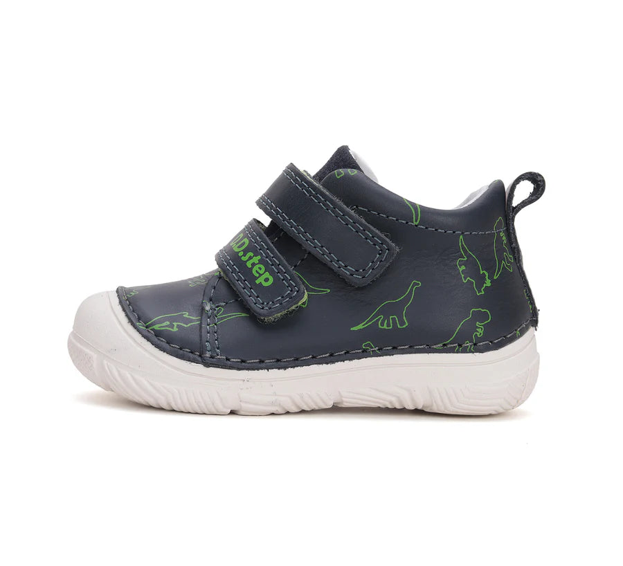 Boys Dino Blue Leather Shoes