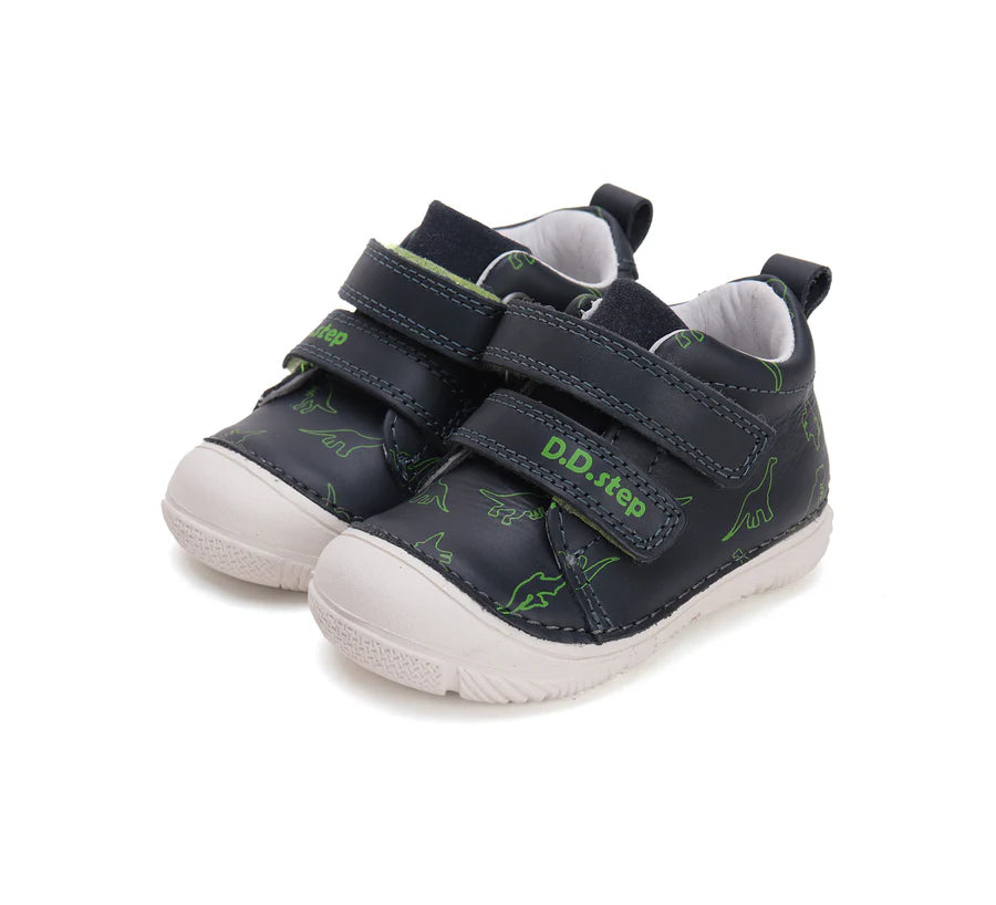 Boys Dino Blue Leather Shoes