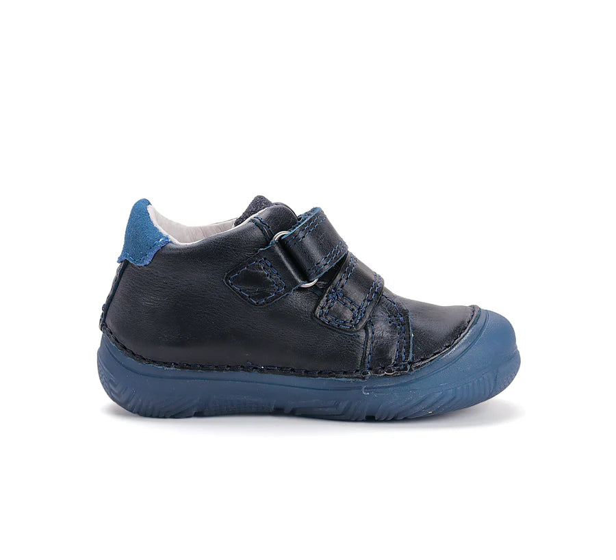 Boys Blue Glow In The Dark Leather Airplane Shoes